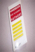 Handbook For Academic Authors