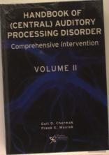 Handbook Of Central Auditory Processing Disorderscomprehensive Intervention