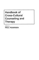 Handbook Of Cross-Cultural Counseling And Therapy