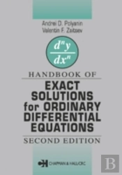 Handbook Of Exact Solutions For Ordinary Differential Equations
