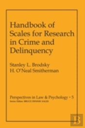 Handbook Of Scales For Research In Crime And Delinquency