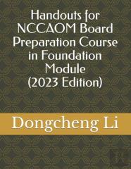 Handouts For Nccaom Board Preparation Course In Foundation Module