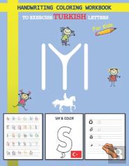Handwriting Coloring Workbook To Exercise Turkish Letters For Kid