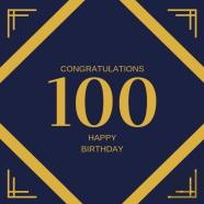 Happy 100th Birthday Guest Book (Hardcover)