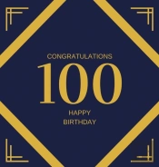 Happy 100th Birthday Guest Book (Hardcover)