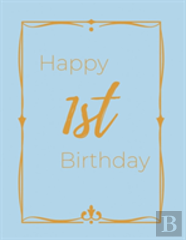 Happy 1st Birthday Guest Book (Hardcover)