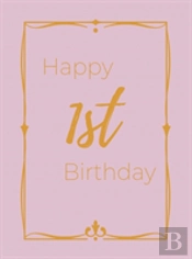Happy 1st Birthday Guest Book (Hardcover)