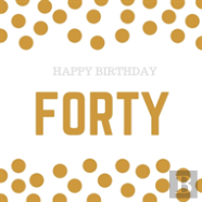 Happy 40th Birthday Guest Book (Hardcover)