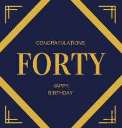 Bertrand.pt - Happy 40th Birthday Guest Book (Hardcover)