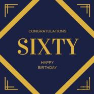 Happy 60th Birthday Guest Book (Hardcover)
