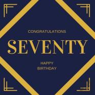 Happy 70th Birthday Guest Book (Hardcover)