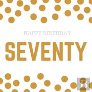 Happy 70th Birthday Guest Book (Hardcover)