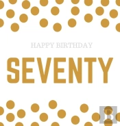 Happy 70th Birthday Guest Book (Hardcover)