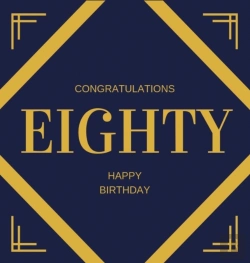 Bertrand.pt - Happy 80th Birthday Guest Book (Hardcover)