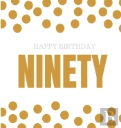 Happy 90th Birthday Guest Book (Hardcover)