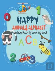 Happy Animals Alphabet Preschool Activity Coloring Book