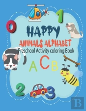 Happy Animals Alphabet Preschool Activity Coloring Book