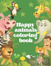 Happy Animals Coloring Book