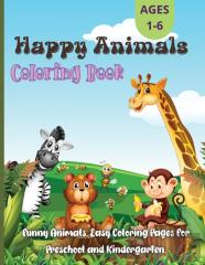 Happy Animals Coloring Book