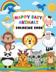 Happy Baby Animals Coloring Book