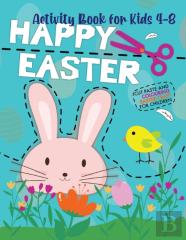 Happy Easter / Activity Book For Kids 4-8 / Cut Paste And  Colouring