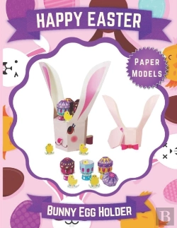 Bertrand.pt - Happy Easter - Bunny Egg Holder Paper Models