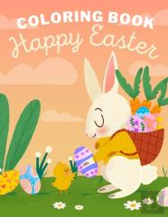 Happy Easter Coloring Book