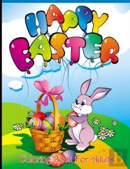 Happy Easter Coloring Book For Adults