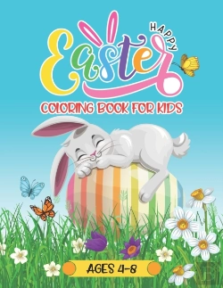 Bertrand.pt - Happy Easter Coloring Book For Kids Ages 4-8