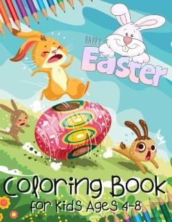 Bertrand.pt - Happy Easter Coloring Book For Kids Ages 4-8