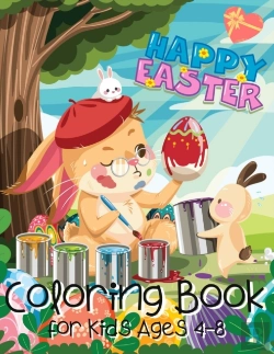 Bertrand.pt - Happy Easter Coloring Book For Kids Ages 4-8