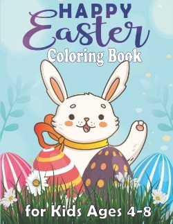 Bertrand.pt - Happy Easter Coloring Book For Kids Ages 4-8