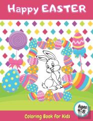 Happy Easter Coloring Book For Kids