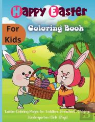Happy Easter Coloring Book For Kids