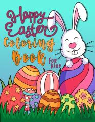 Happy Easter Coloring Book For Kids