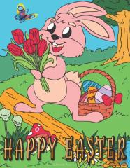 Happy Easter Coloring Book For Teens