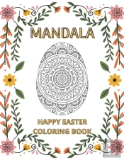 Happy Easter Coloring Book Mandala