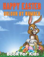 Happy Easter Colour By Number Book For Kids