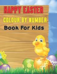 Happy Easter Colour By Number Book For Kids