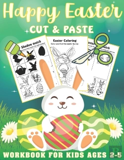 Bertrand.pt - Happy Easter Cut And Paste Workbook For Kids Ages 2-5