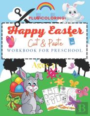 Happy Easter Cut And Paste Workbook For Preschool