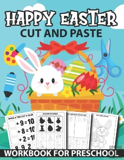 Bertrand.pt - Happy Easter Cut And Paste Workbook For Preschool