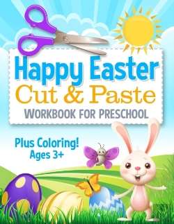 Bertrand.pt - Happy Easter Cut And Paste Workbook For Preschool