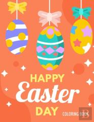 Happy Easter Day Coloring Book