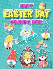 Happy Easter Day Coloring Book For Girls