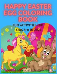 Happy Easter Egg Coloring Book
