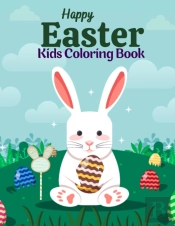 Happy Easter Kids Coloring Book