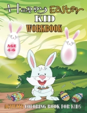 Happy Easter Kids Workbook For Kids Age 4-6