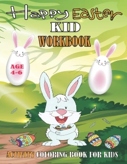 Bertrand.pt - Happy Easter Kids Workbook For Kids Age 4-6