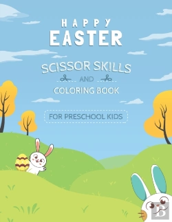 Bertrand.pt - Happy Easter Scissor Skills And Coloring Book For Preschool Kids